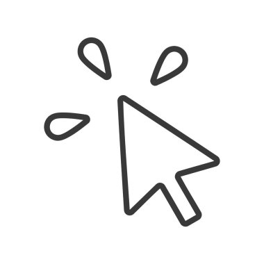 Fare imleci simge vektörüne tıklayın