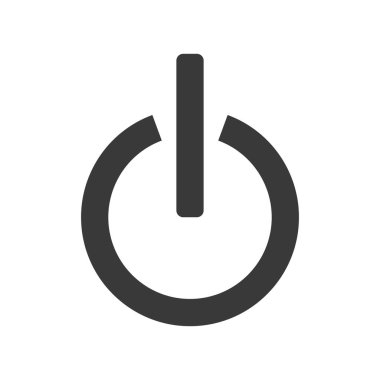 Güç düğmesi simgesi vektörü