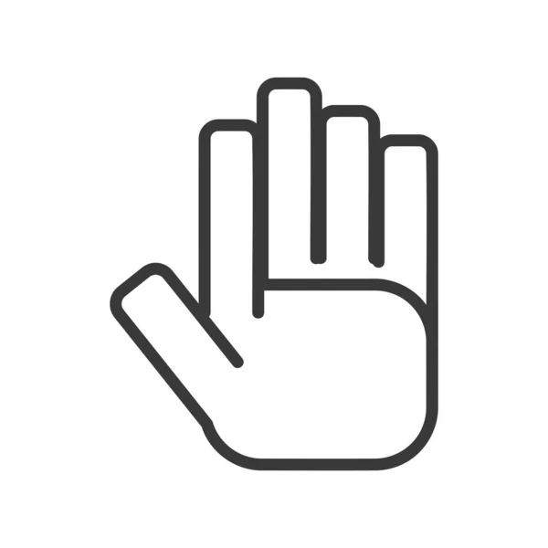Vecteur icône main — Image vectorielle