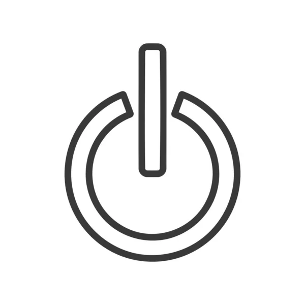 Vektor ikony tlačítka napájení — Stockový vektor