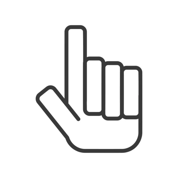 Wektor ręcznego wskaźnika ikony — Wektor stockowy