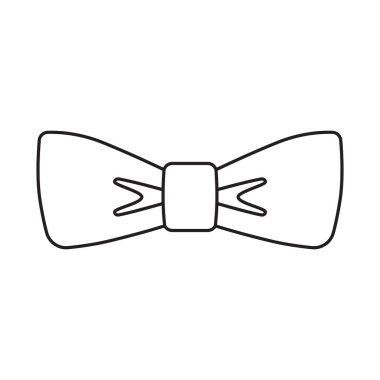 Klasik papyon vektör resimleme simgesi