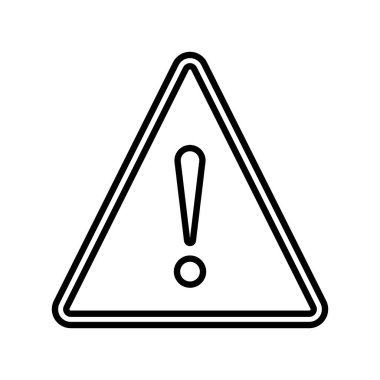 Dikkat işareti veya uyarı simgesi vektörü