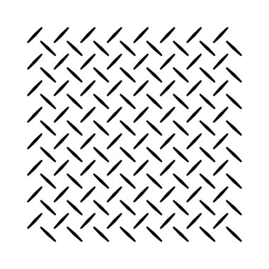 Checker plate or diamond plate anti slip pattern in vector clipart