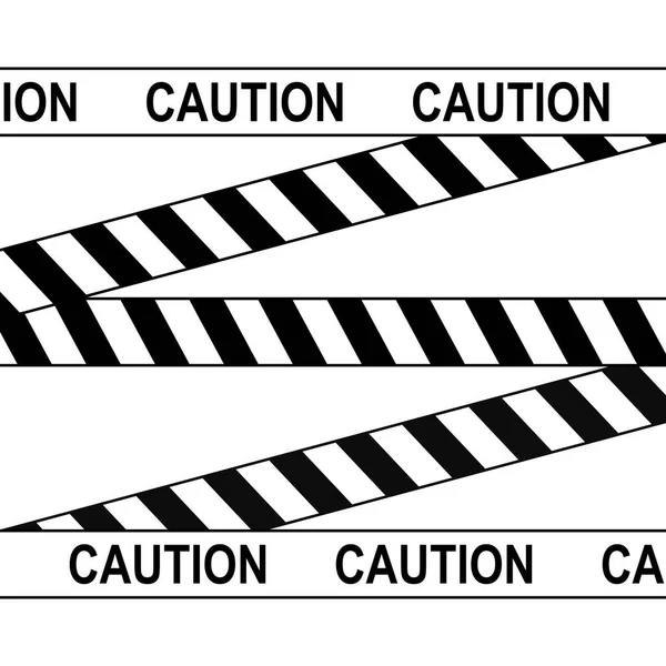 Cinta Precaución Para Advertencia Peligro Vector — Vector de stock