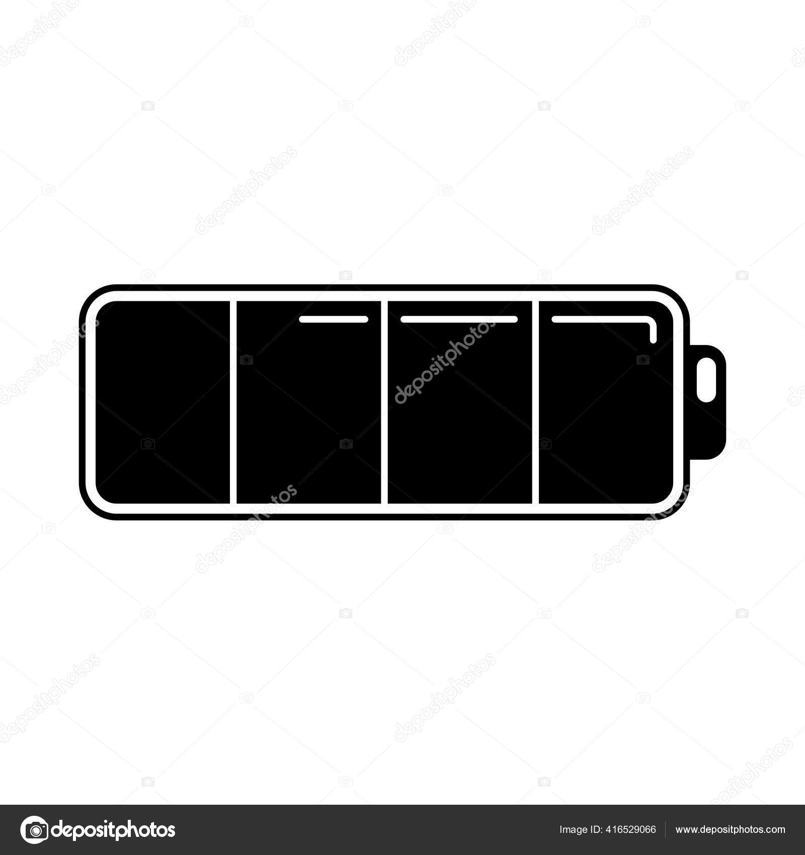Fully Charged Battery Indicator Symbol Vector Stock Vector Image by