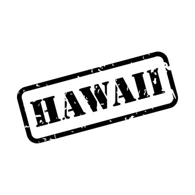 Kauçuk pul stili vektörüyle Hawaii işareti