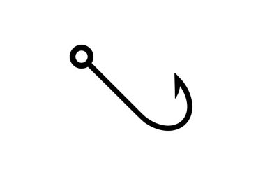 Vektör olarak dikenli balık kancası