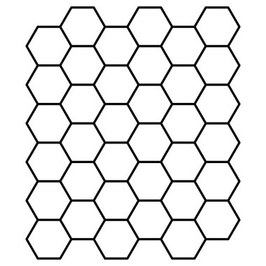 Vektör içindeki altıgen şekillerinin bal peteği deseni