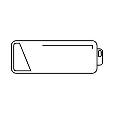 Pilin vektör olarak şarj edilmesi gerektiğini gösteren düşük pil göstergesi