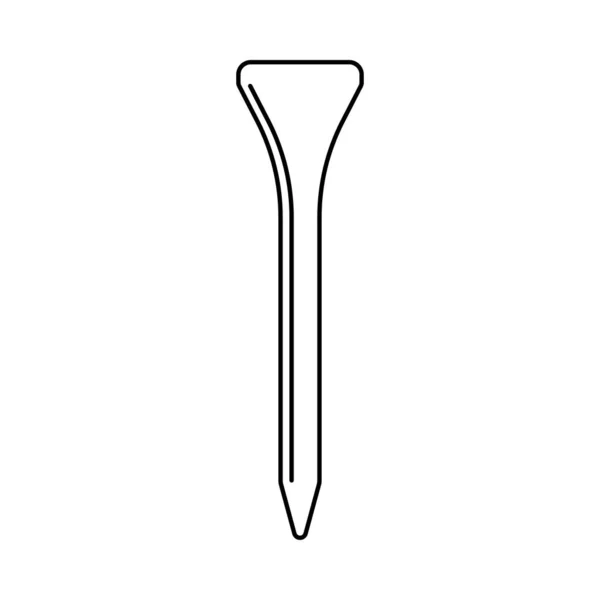 Golf Tee Voor Het Afslaan Vector — Stockvector