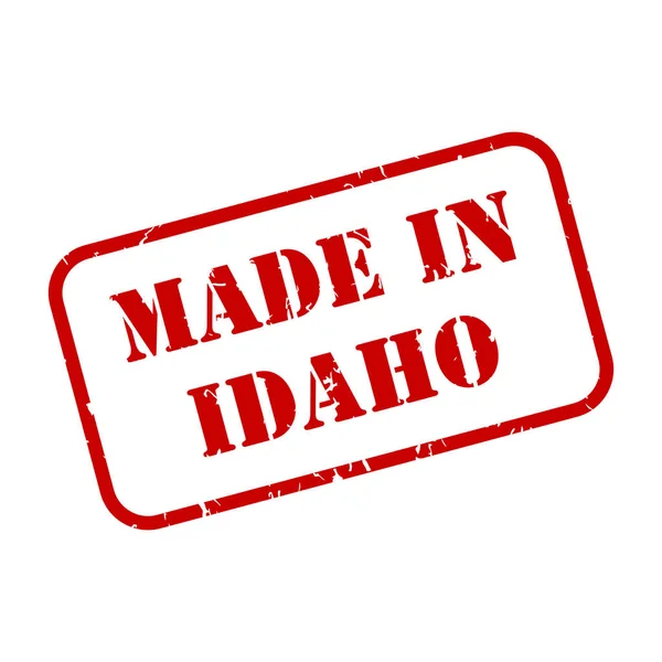 Cartel Estatal Idaho Hecho Goma Estilo Sello Vector — Archivo Imágenes Vectoriales