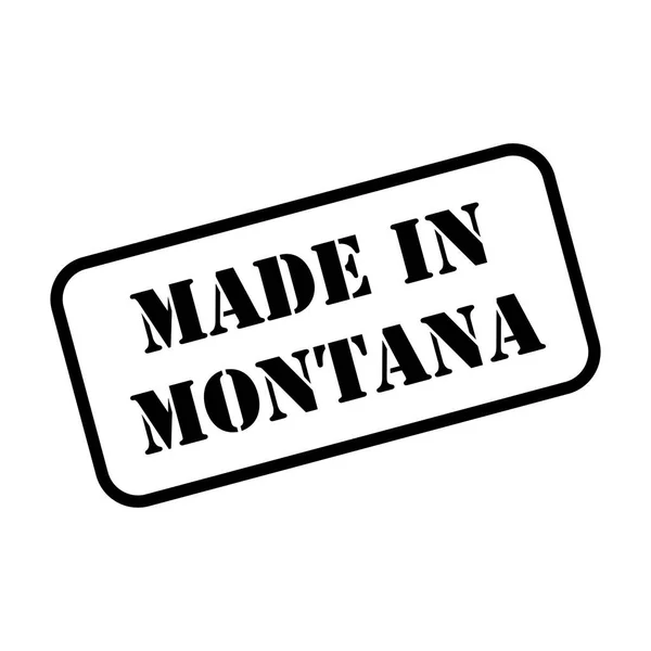 Gemaakt Montana Staat Teken Rubber Stempel Stijl Vector — Stockvector