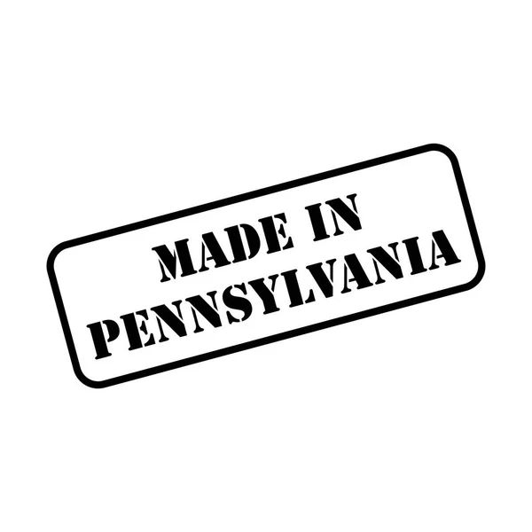 Cartel Estatal Hecho Pennsylvania Goma Estilo Sello Vector — Archivo Imágenes Vectoriales