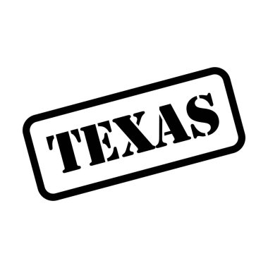 Pul biçimi vektörüyle Teksas imzası