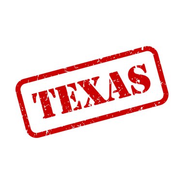 Pul biçimi vektörüyle Teksas imzası