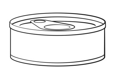 Bir kutu konserve ton balığı ya da yüzüklü evcil hayvan yiyeceği.