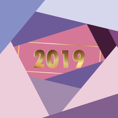 2019 mutlu yeni yıl arka plan mevsimlik el ilanları ve tebrik kartı veya Noel temalı davetler için