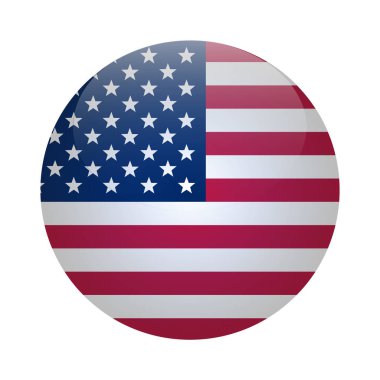 Amerikan bayrağı. ABD bayrağı boyalı fırça. Elle çizilmiş tarzı resimde bir grunge etkisi ve suluboya ile. Doku ile Amerikan bayrağı.