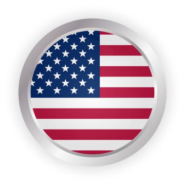 Amerikan bayrağı. ABD bayrağı boyalı fırça. Elle çizilmiş tarzı resimde bir grunge etkisi ve suluboya ile. Doku ile Amerikan bayrağı.