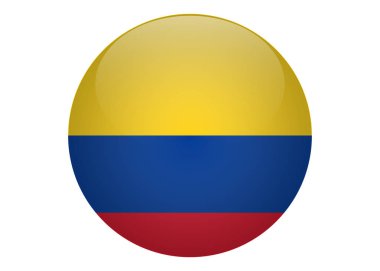 Vektör Kolombiya bayrak, Kolombiya bayrak illüstrasyon, Kolombiya bayrak resim