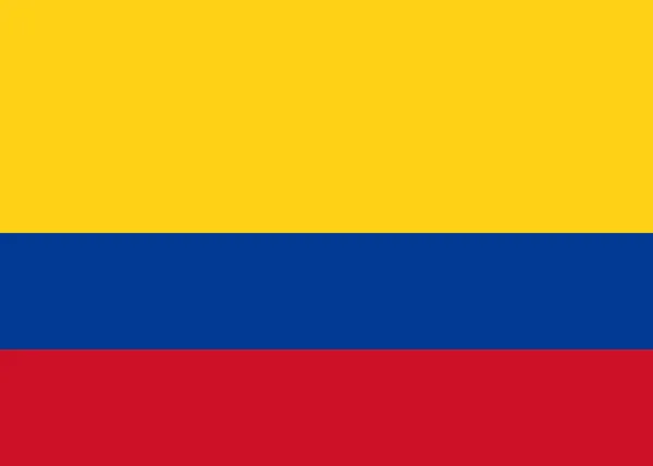 Vektor Kolumbien Flagge Kolumbien Flagge Illustration Kolumbien Flagge Bild — Stockvektor