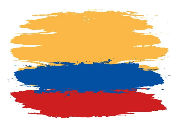 Vetor Bandeira Colômbia Ilustração Bandeira Colômbia Imagem Bandeira Colômbia — Vetor de Stock