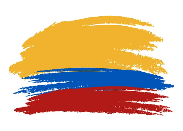 Vlag Van Colombia Colombia Vlag Illustratie Colombia Vlag Foto Vector — Stockvector