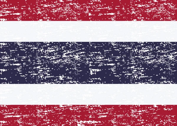Bandera Tailandia Colores Oficiales Proporción Correcta Bandera Nacional Tailandia Ilustración — Vector de stock