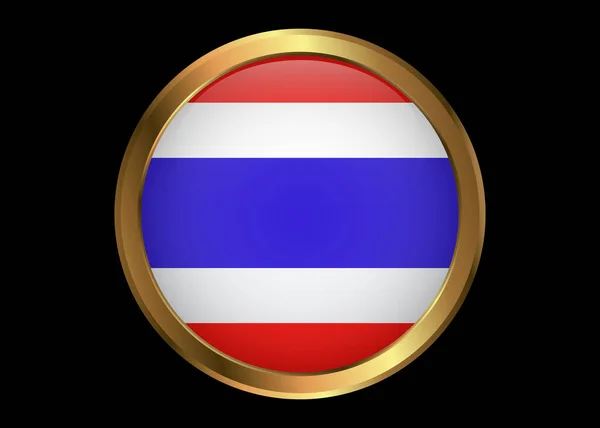 タイ国旗 公式色と割合正しく タイの国旗 フラットのベクトル図 — ストックベクタ