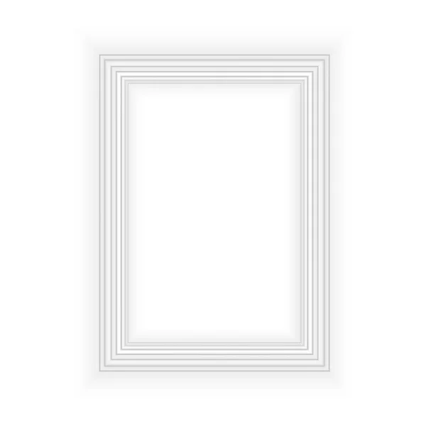 Realistic Black Frame Isolated White Background Perfect Your Presentations Vector — Stock Vector