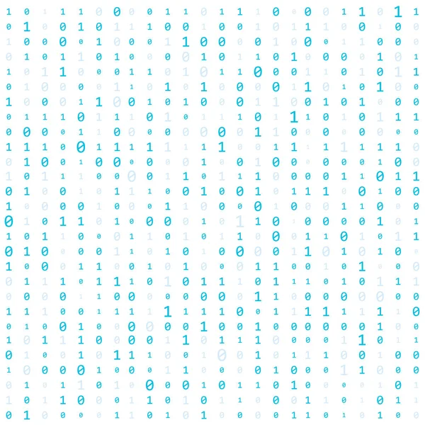 Background With Digits On Screen. binary code zero one matrix white background. banner, pattern, wallpaper. Abstract Matrix Background. Binary Computer Code. Coding. Hacker concept. Vector Background — Stock Vector