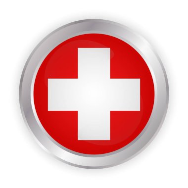 İsviçre bayrağı. Fırça İsviçre bayrağı boyalı. Elle çizilmiş tarzı resimde bir grunge etkisi ve suluboya ile. İsviçre bayrağı ile doku.