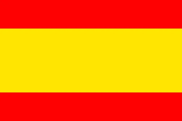 Spanien Färgglada Penseldrag Målade Nationella Land Flaggikonen Målade Textur — Stock vektor