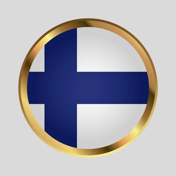 Finnország zászlója. Ecsettel festett zászló Finnország. Kézzel rajzolt stílus illusztráció grunge hatás és akvarell. Zászló Finnország grunge textúra. Vektorillusztráció — Stock Vector