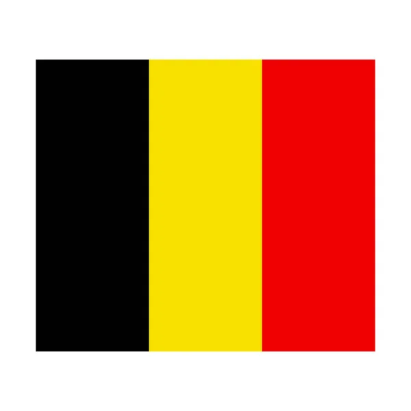 Belgium zászlója. Brush festett Belgium zászlót. Kézzel rajzolt stílus illusztráció grunge hatás és akvarell. Belgium zászló grunge textúrával. Vektorillusztráció. — Stock Vector