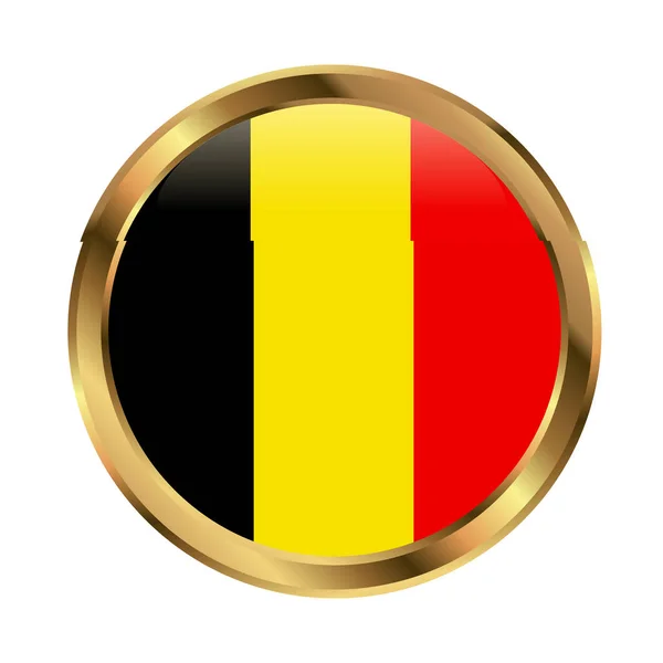 Belgium zászlója. Brush festett Belgium zászlót. Kézzel rajzolt stílus illusztráció grunge hatás és akvarell. Belgium zászló grunge textúrával. Vektorillusztráció. — Stock Vector