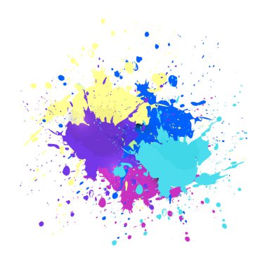 Vektör suluboya sıçrama dokusu izole edildi. Elle çizilmiş leke, nokta. Suluboya efektleri. soyut arkaplan.