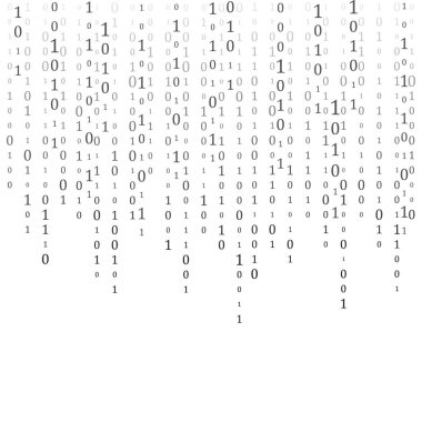 Soyut Matrix Arkaplanı. İkili Bilgisayar Kodu. Kodlama. Hacker konsepti. Vektör Arkaplan Resimleri