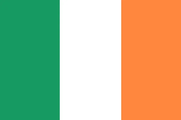 Bandeira da Irlanda. Pincel pintado Bandeira da Irlanda. ilustração estilo desenhado à mão com um efeito grunge e aquarela. Irlanda Bandeira com textura grunge. Ilustração vetorial . —  Vetores de Stock