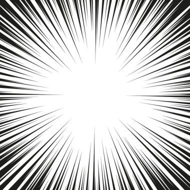 Çizgi roman radyal hız çizgileri arka planı