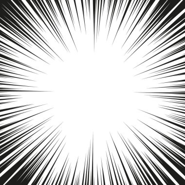 Çizgi roman radyal hız çizgileri arka planı