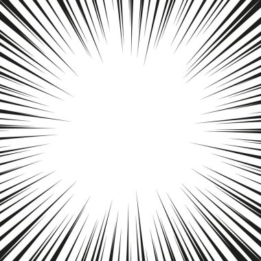 Çizgi roman radyal hız çizgileri arka planı