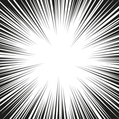 Çizgi roman radyal hız çizgileri arka planı