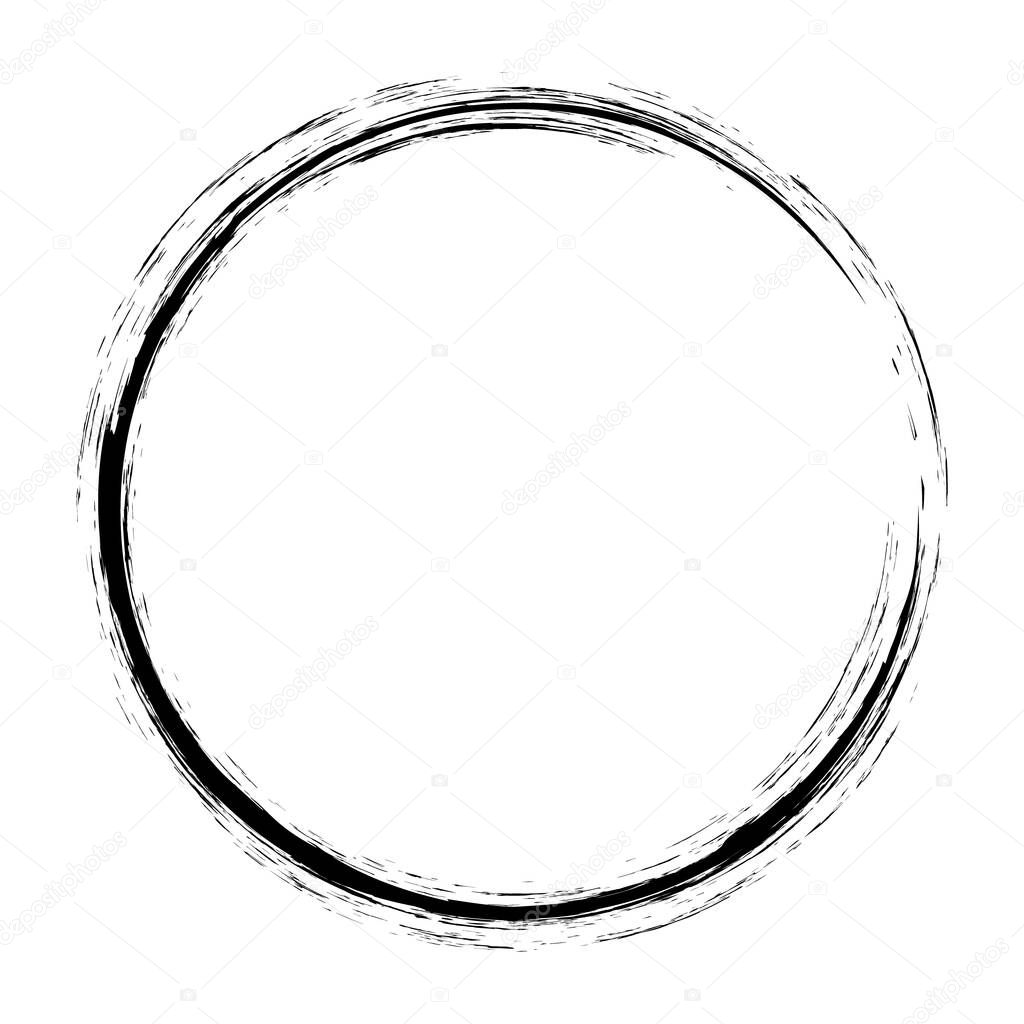 Grunge red circle frame texture - abstract texture. Stock vector design template - easy to use