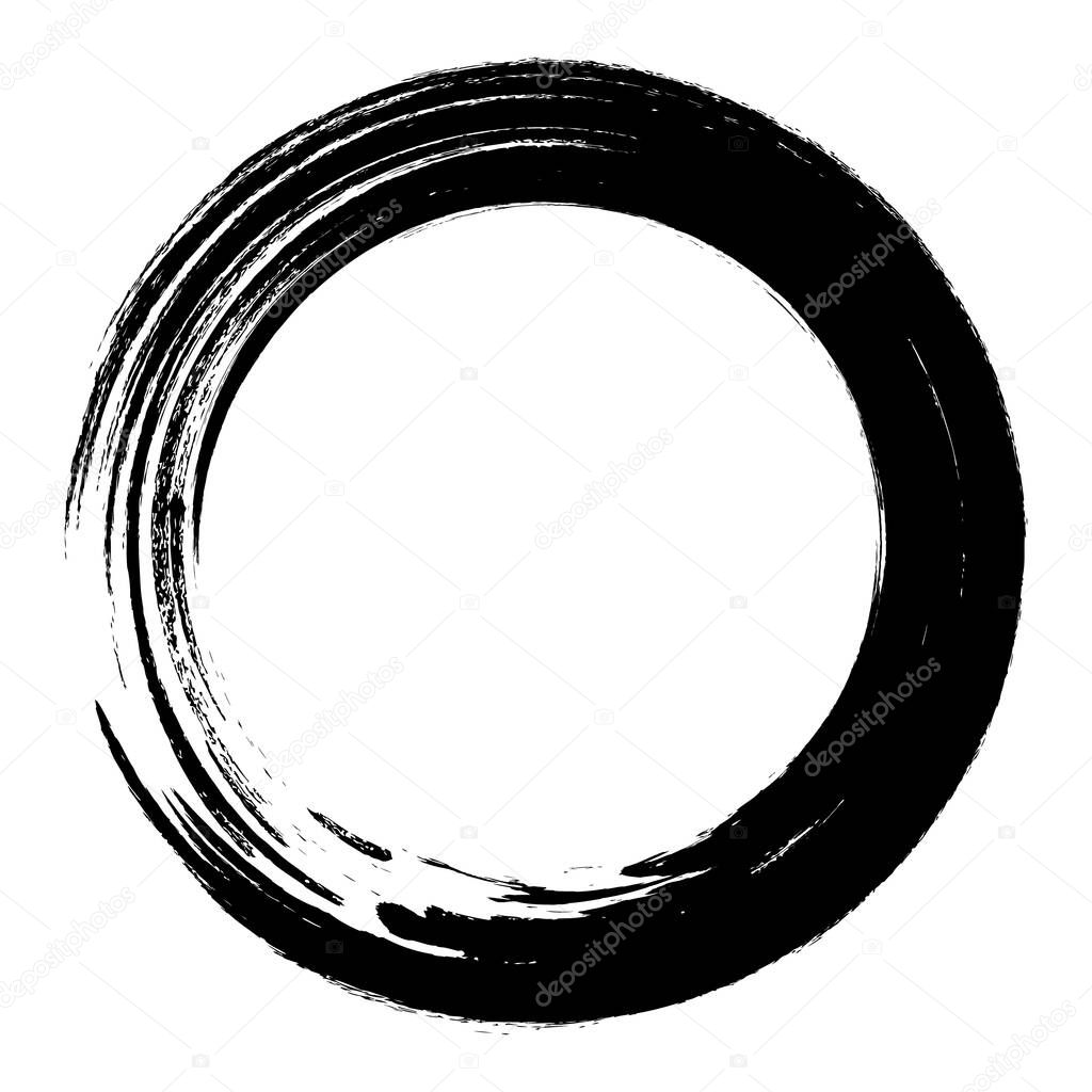 Grunge red circle frame texture - abstract texture. Stock vector design template - easy to use