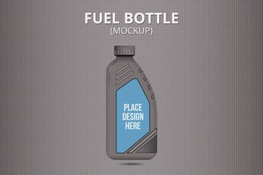 Petrol şişe Mockup - vektör tasarımı