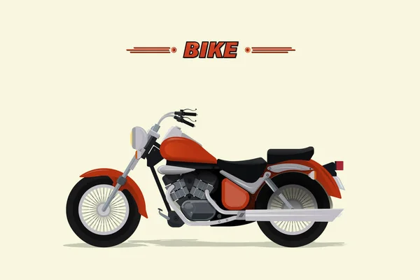 Retro Choper Bike Diseño Vectorial — Archivo Imágenes Vectoriales