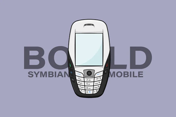 Oude Symbian Bold Telefoon Vector Design — Stockvector