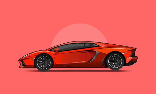 Sports Car Retro Vector Illustration Design — Stock Vector